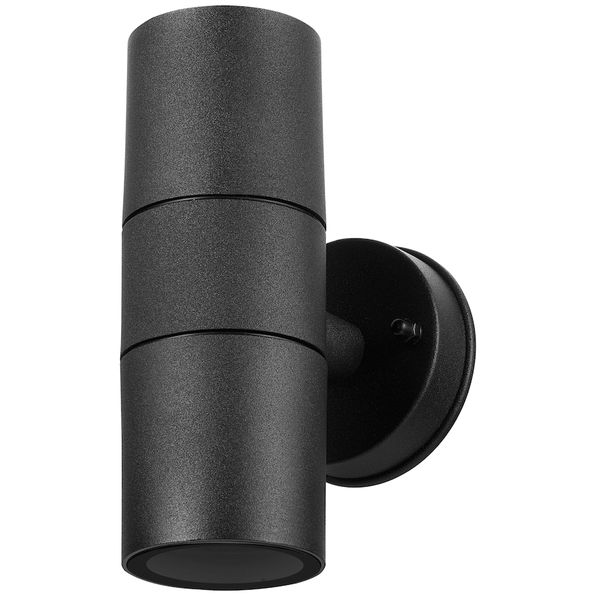 Ellies Ash Series AC dual beam wall light - Nylon Carbon Fiber - GU10 Base- BK