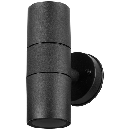 Ellies Ash Series AC dual beam wall light - Nylon Carbon Fiber - GU10 Base- BK