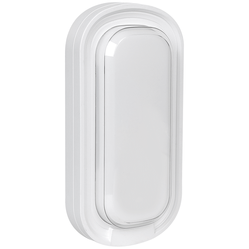 Ellies Ellipse Series AC 24W Capsule LED Bulkhead - PC - WT