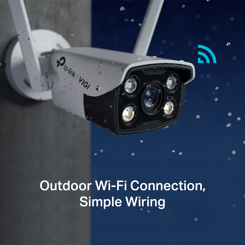 TP-Link Vigi C340-W 4MP 4mm Outdoor Full-Color Wi-Fi Bullet Network Camera