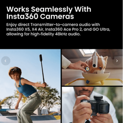 Insta360 Mic Pro Transmitter (Graphite Black)