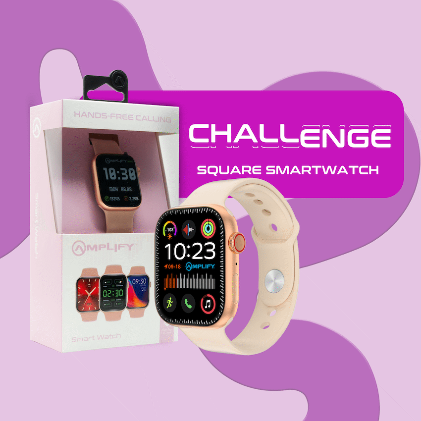 Amplify Challenge Series Square Smartwatch - Gold