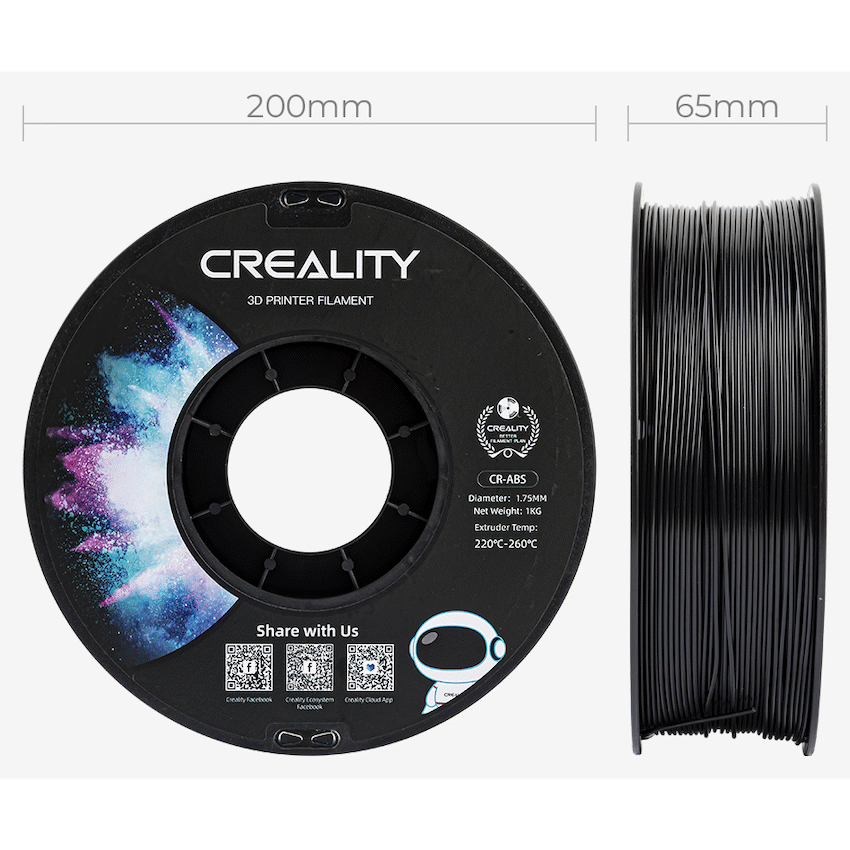 Creality ABS Filament - Black 1kg