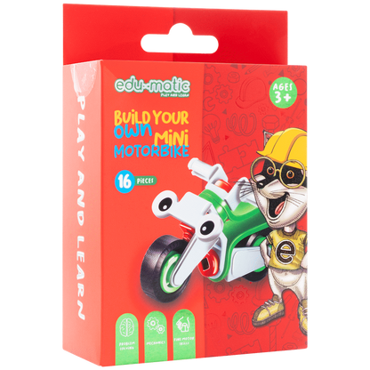 Edu-matic Flexi Build Mini Kit - Motobike - 16 pcs