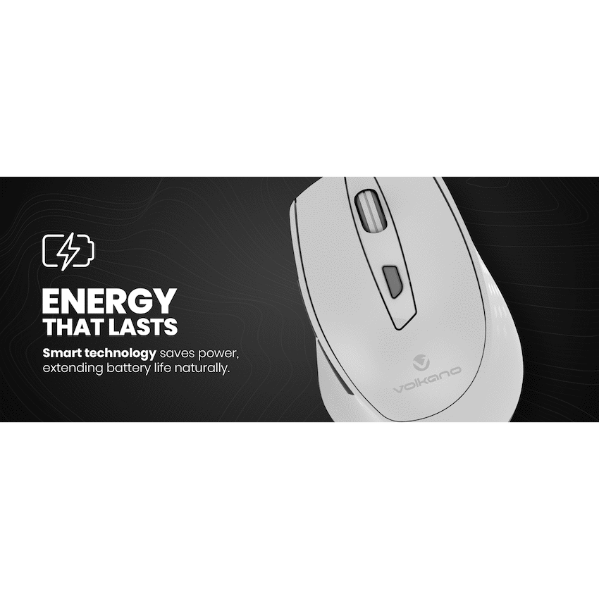 Volkano Chrome Series Wireless Mouse - Gray