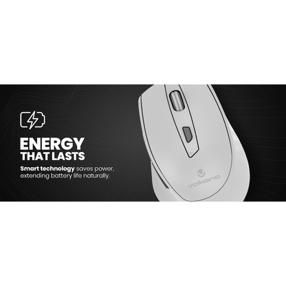 Volkano Chrome Series Wireless Mouse - Gray