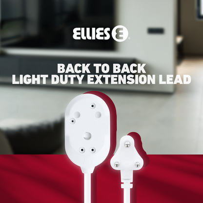 Ellies Back to Back Light Duty Extension Lead-5M