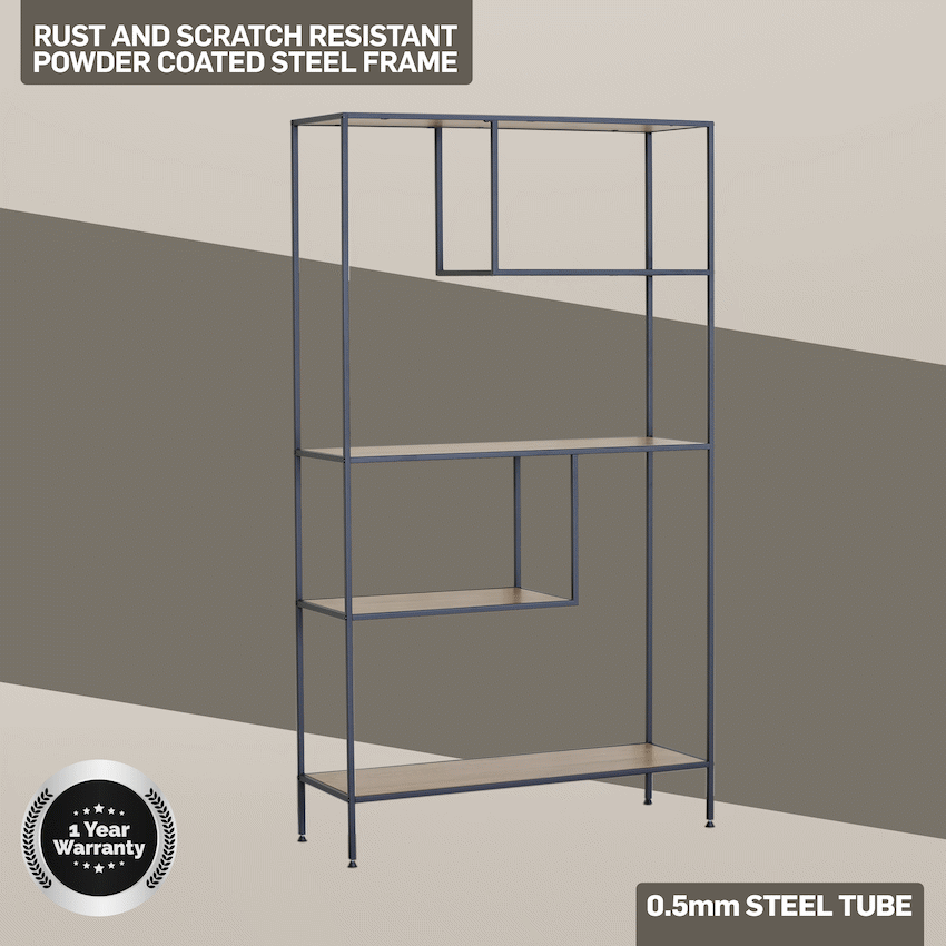 Everfurn Felix Bookshelf - Oak