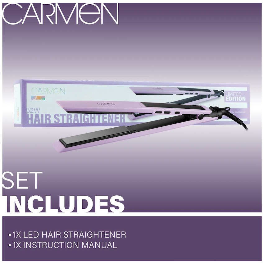 Carmen Colours LED Hair Straightener