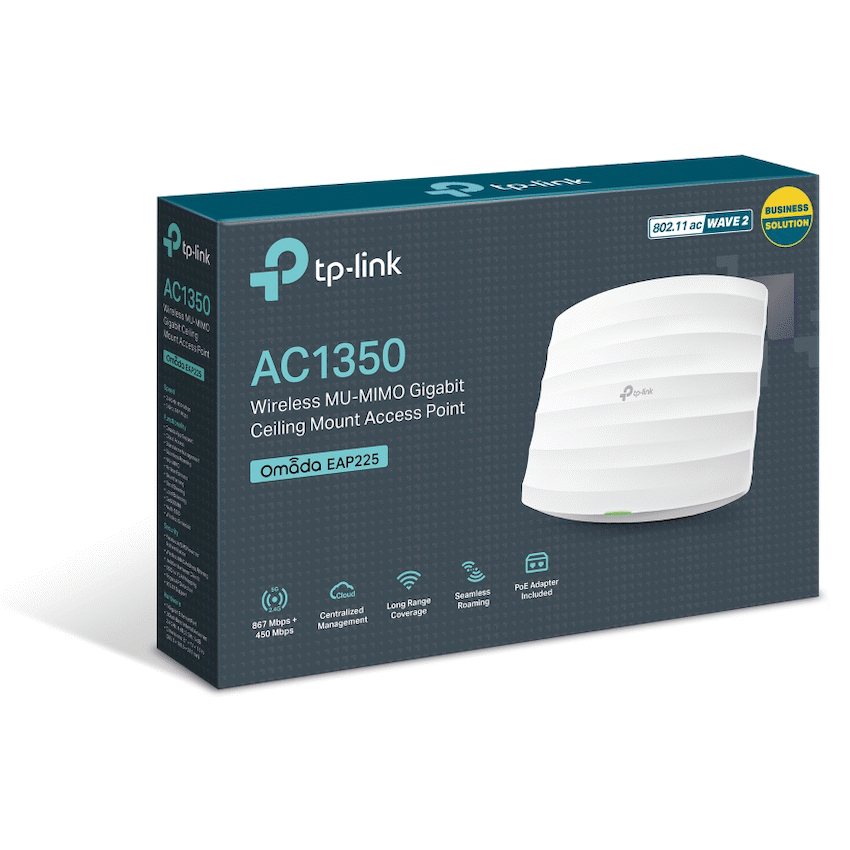 TP-Link EAP225 AC1350 Wireless Dual-Band Ceiling-Mount Access Point