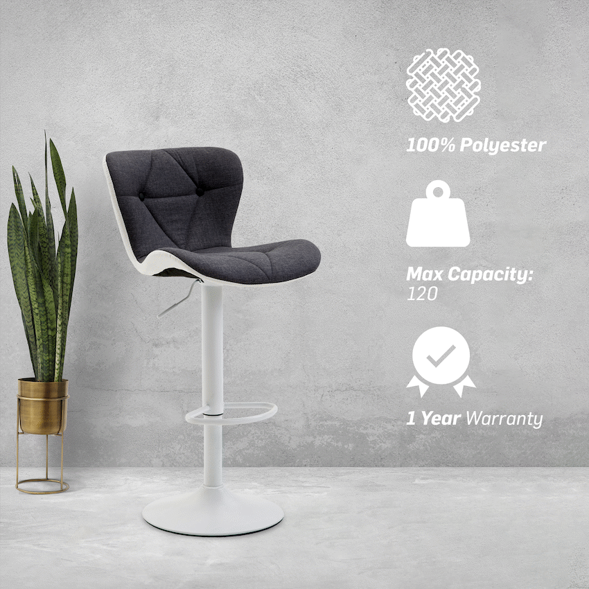 Halter Barstool - Grey
