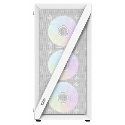 darkFlash Computer Case DK260 Air White (with 4 ARGB Fans)