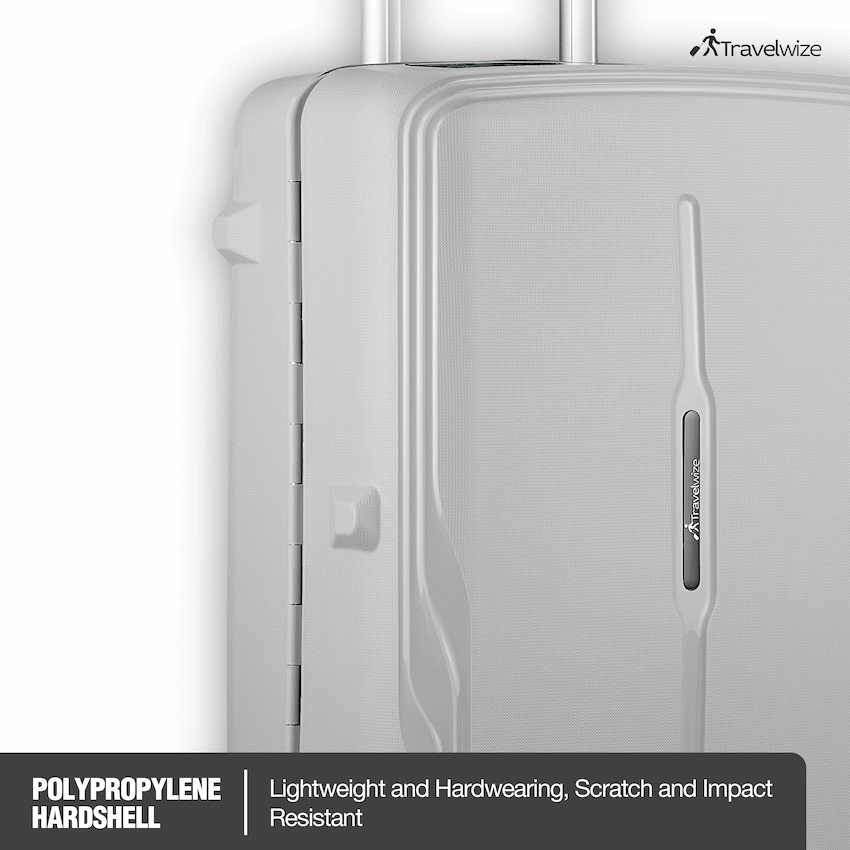 Travelwize Clipper PP 55cm 4-Wheel Spinner Luggage Nardo Grey