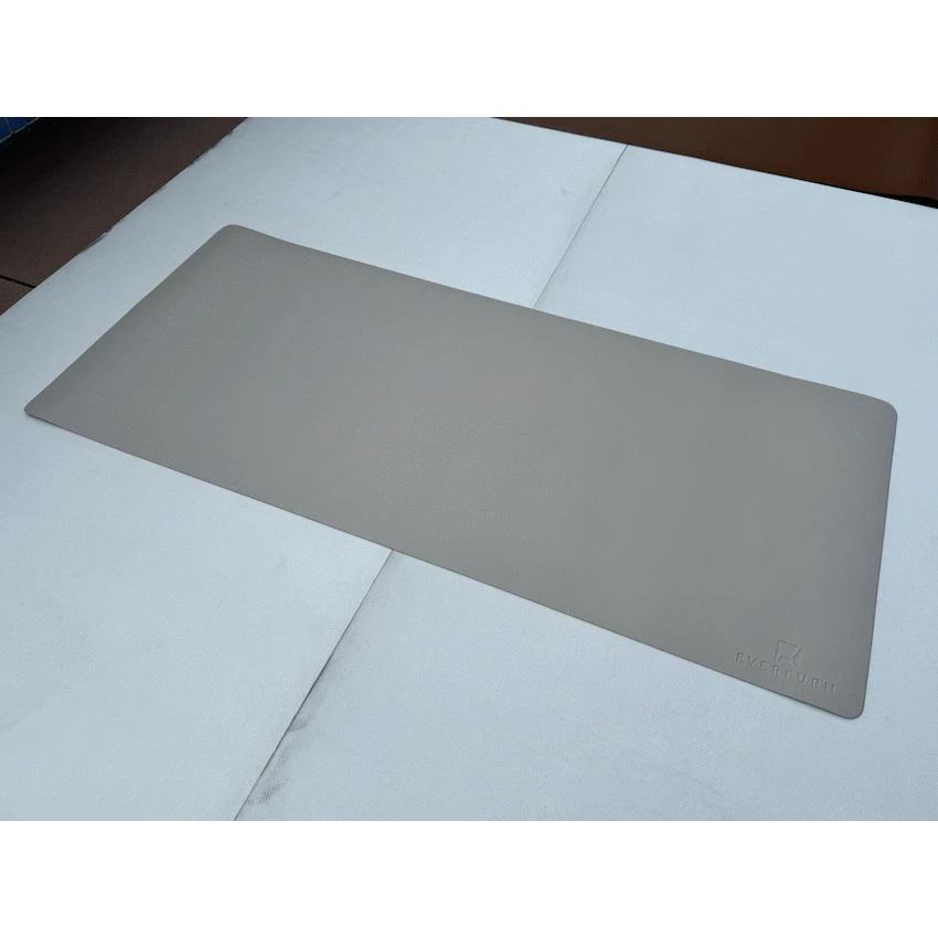 Everfurn Prime Faux Leather Desk Mat - Nude