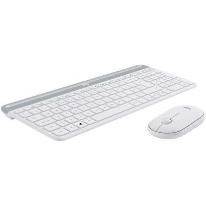 Logitech MK470 Slim Wireless Keyboard and Mouse Combo - Off White