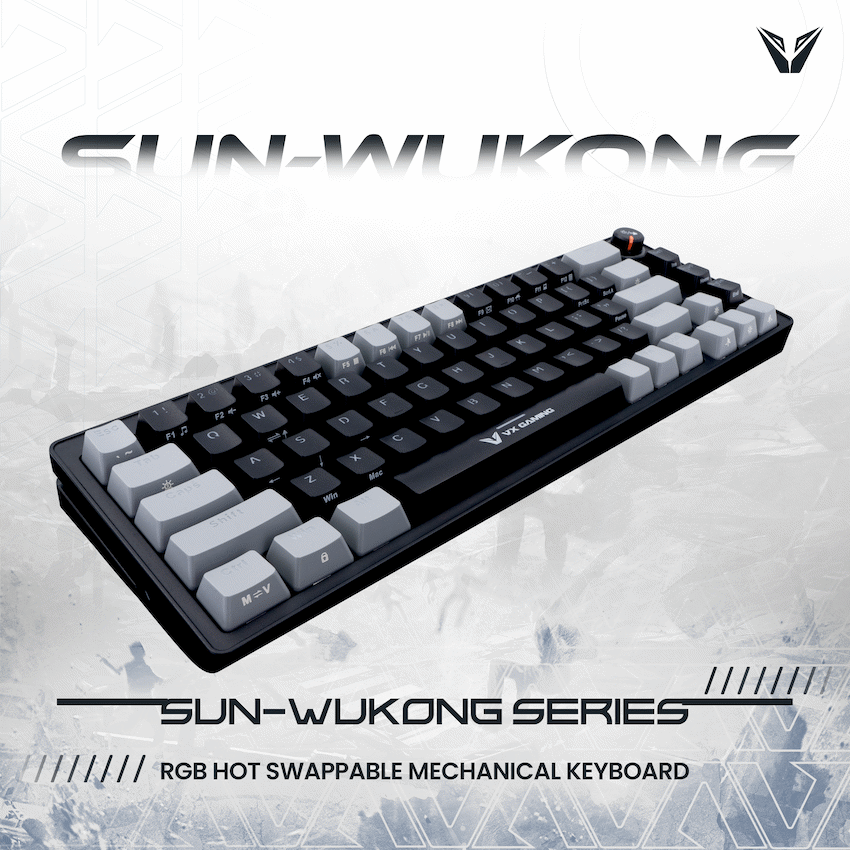 VX Gaming Sun-Wukong RGB Hot Swappable Mechanical Keyboard
