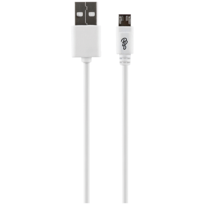 Pro Bass Power Series Boxed Round Micro USB Cable - White