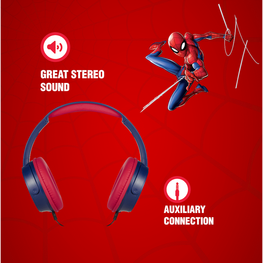 Marvel Spider-Man Wired Headphones with Stickers