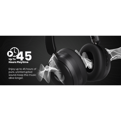 Volkano Lexi Bluetooth Headphone with ANC - Black