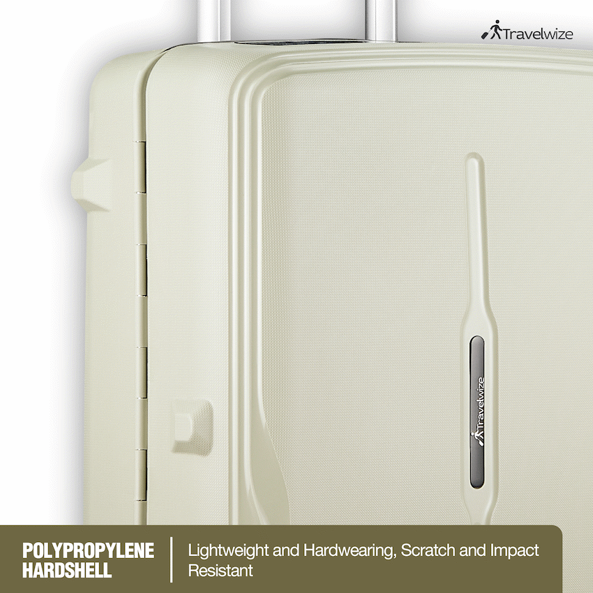 Travelwize Clipper PP 65cm 4-Wheel Spinner Luggage Beige