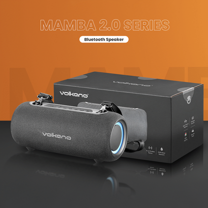 Volkano Mamba 2.0 Series Bluetooth Speaker - Black