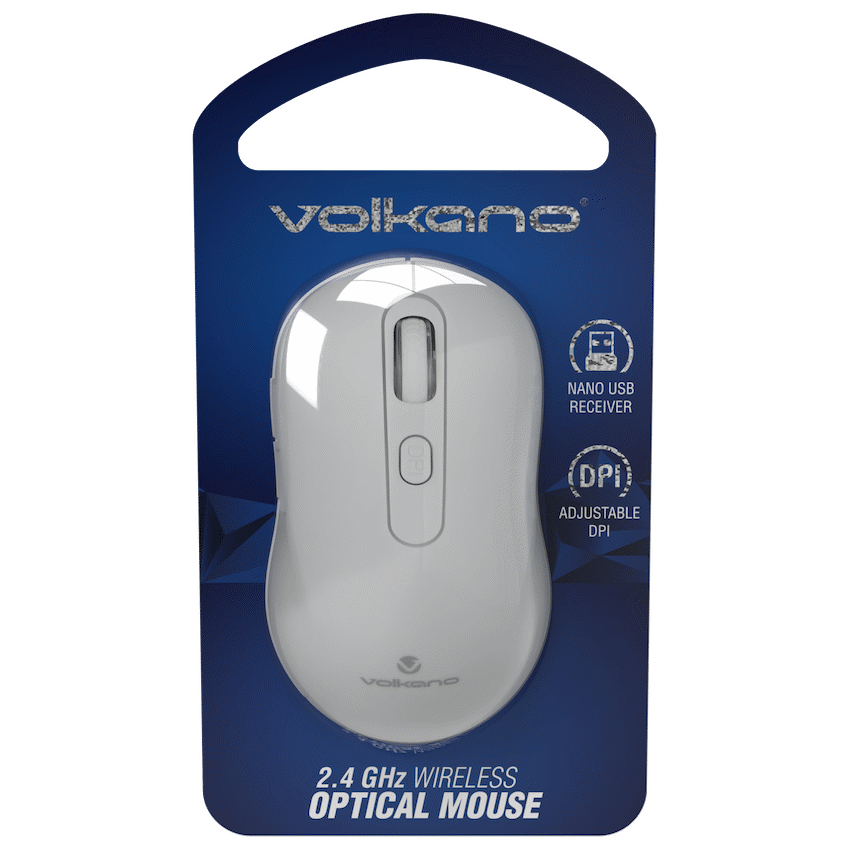Volkano Sodium Series 2.4ghz Wireless Mouse - White