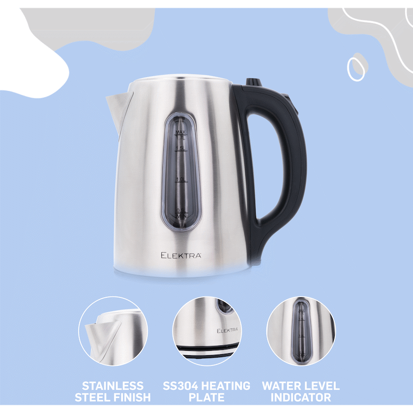 Elektra 1.7l Stainless Steel Kettle