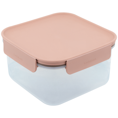 LocknLock Classic Plus sq 1.25lt pink ( Order in Qty of 3)