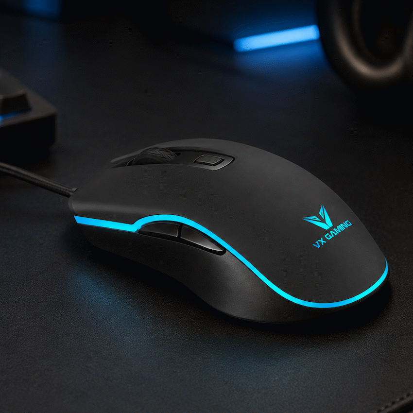 VX Gaming Hypnos Series Gaming Mouse with Rainbow Lighting
