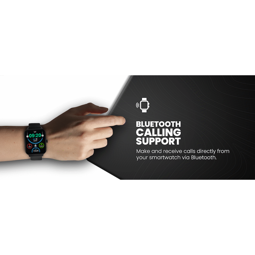 Volkano Chroma Series Smartwatch with Black Strap
