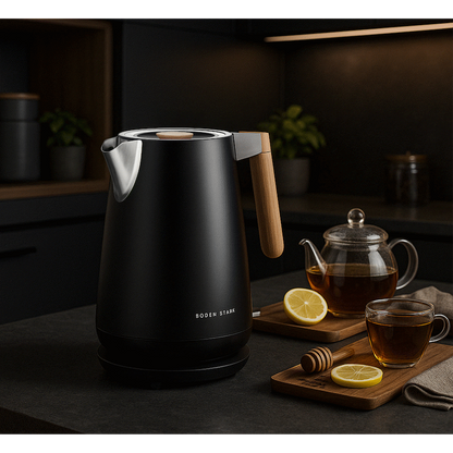 Boden Stark Anson Collection 1.7l 2000w Stainless Steel Kettle - Black