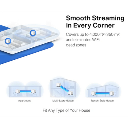 TP-Link Mercusys Halo H30G (3-Pack) AC1300 Whole Home Mesh Wi-Fi System