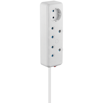 SWITCHED 3 Way Multiplug - White