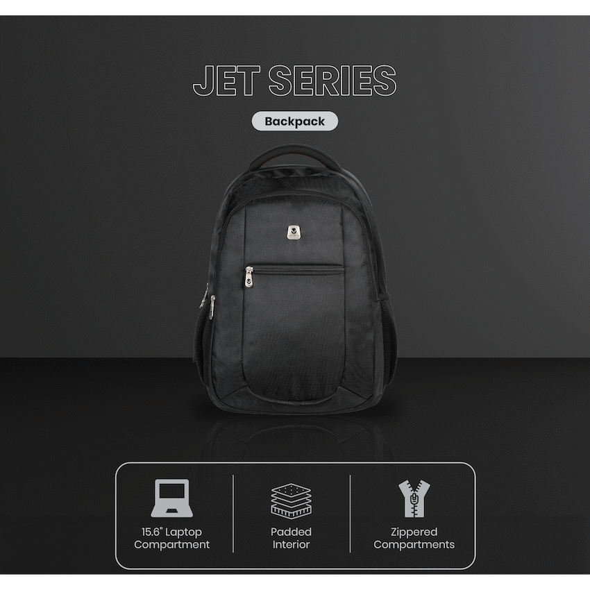 Volkano Jet Backpack 15.6" - Black