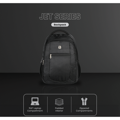 Volkano Jet Backpack 15.6" - Black