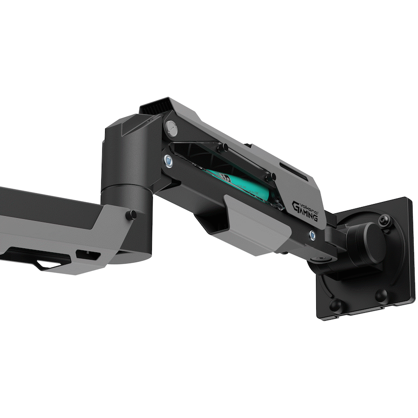 Volkano Gaming Rogue Series - Single Arm Gas Spring Full Motion Monitor Mount