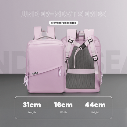 Volkano Under-Seat Traveller Backpack Pastel Pink