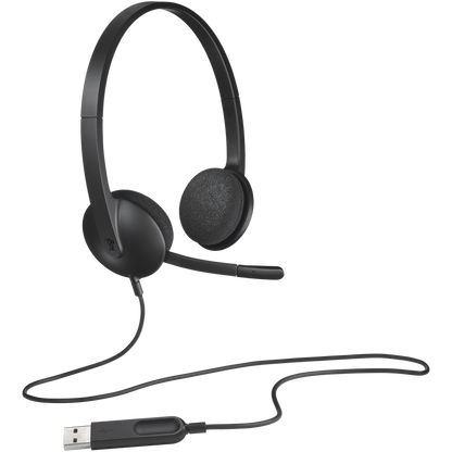 Logitech(R) H340 USB Computer Headset - Black