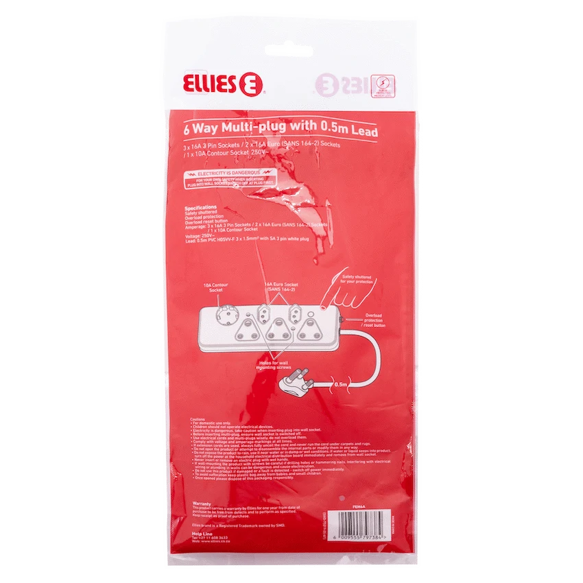 Ellies  6 Way Basic Multiplug