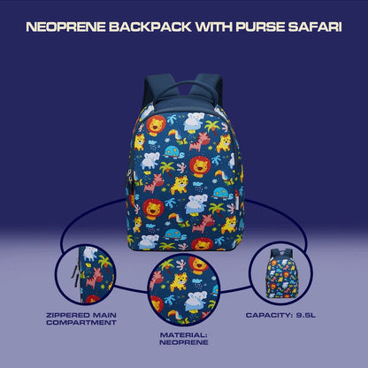 Quest Neoprene Backpack with Purse - Safari