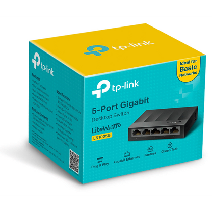 TP-Link LiteWave LS1005G 5-Port Gigabit Desktop Switch