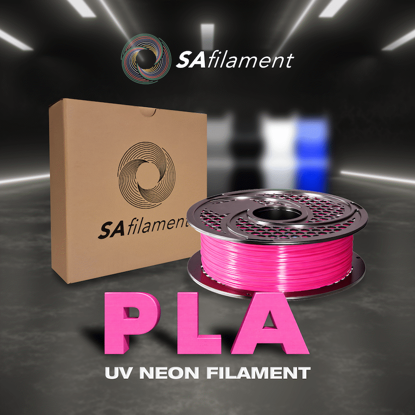 SA Filament PLA UV Neon Filament 1kg -  Pink