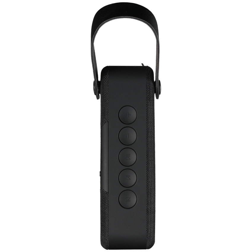 Rocka Fibre Series Bluetooth Speaker with Fabric Trim - Black