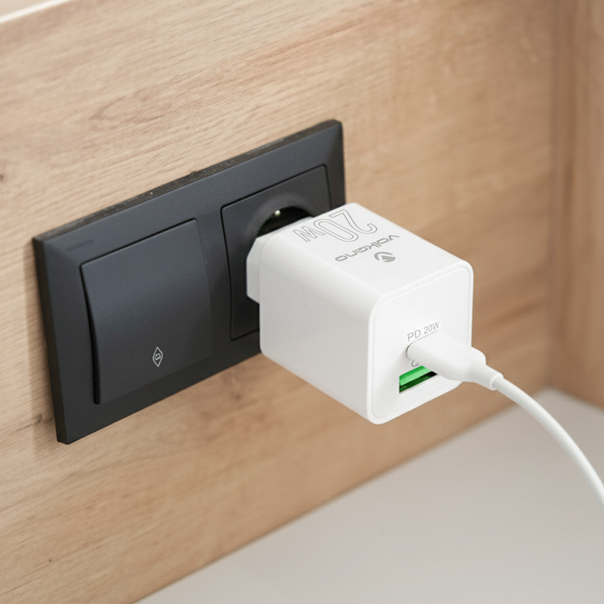Volkano Dyna Duo 20w PD + QC 3.0 Wall Charger