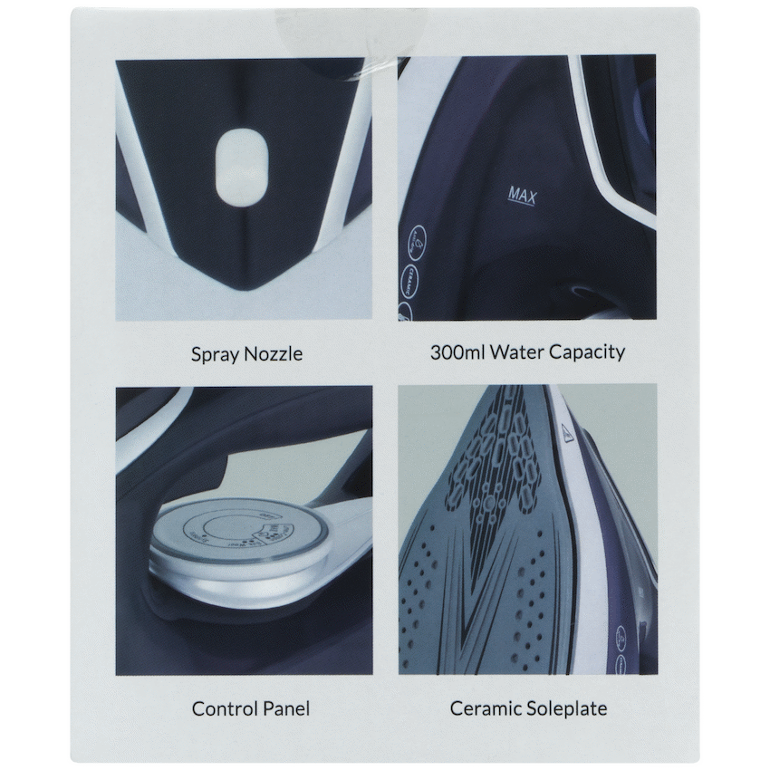 Boden Stark Ceramic Steam Iron - Purple