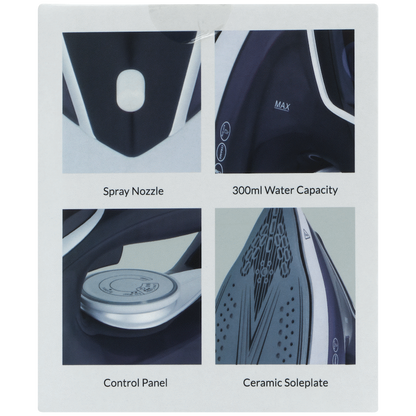 Boden Stark Ceramic Steam Iron - Purple