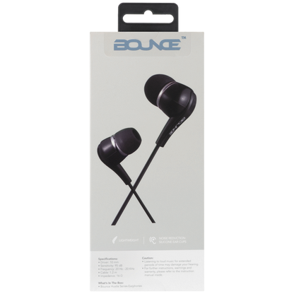 Bounce Hustle Earphones - Black