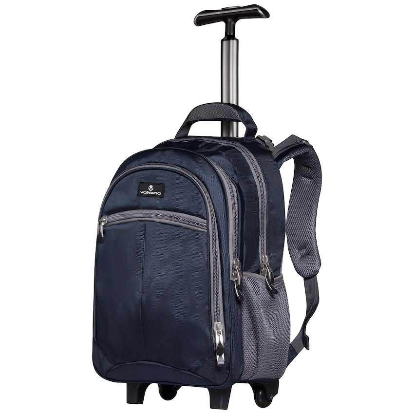 Volkano Orthopaedic Trolley Backpack 27L - Navy/Grey