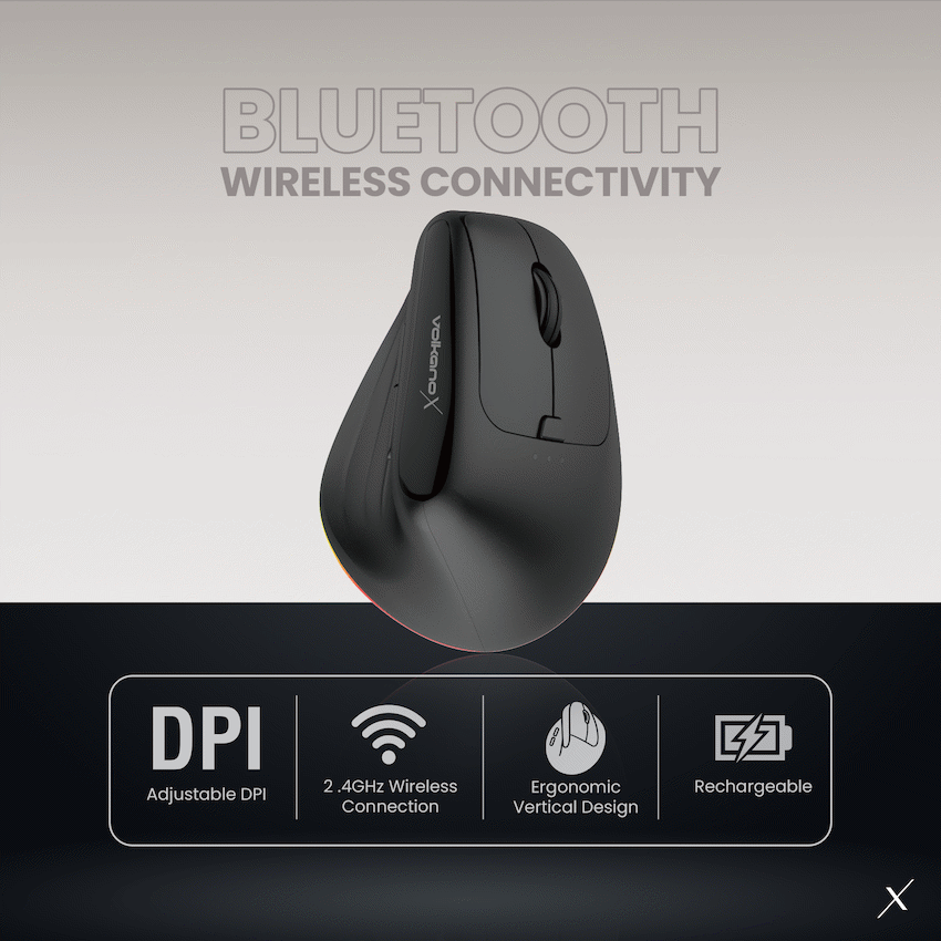 VolkanoX Aether Series Wireless Mouse With RGB