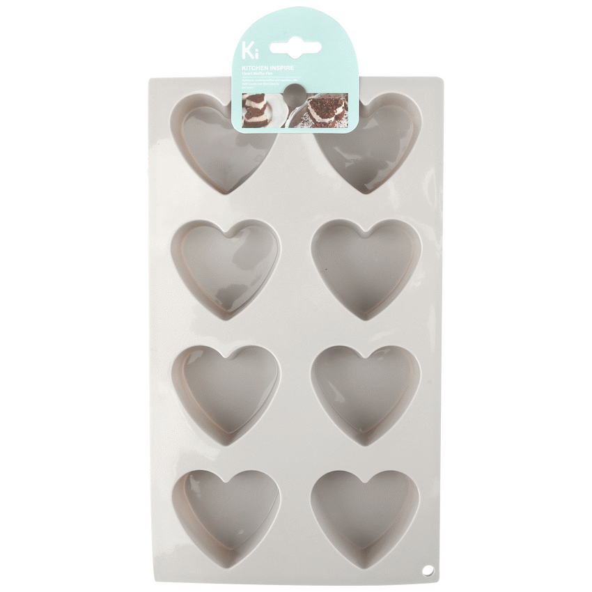 Kitchen Inspire Heart Muffin Pan ( Order in Qty of 6)